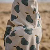 PONCHO TOWEL | Pear Print-Extra Img - 1