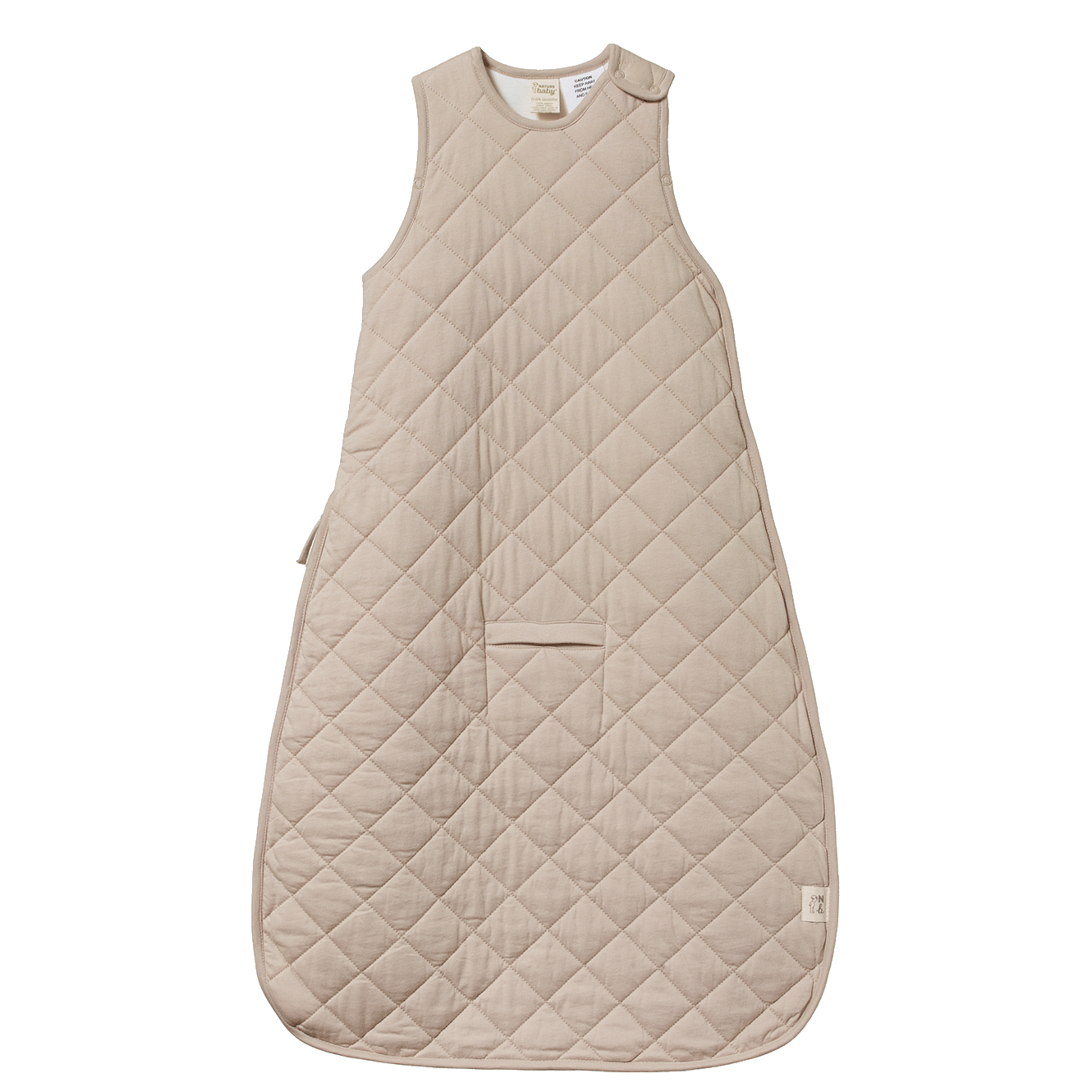 QUILTED COTTON & MERINO DUVET SLEEPING BAG | Feather-Web-front