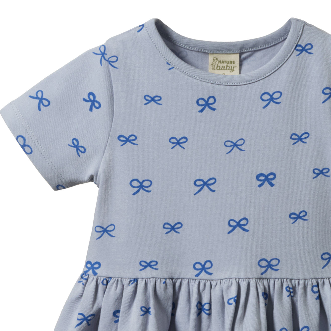 SATURDAY DRESS | Ribbons Zen Blue Print-Extra Img - 2