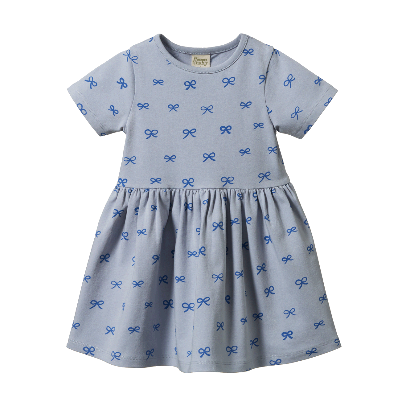 SATURDAY DRESS | Ribbons Zen Blue Print-Web-front