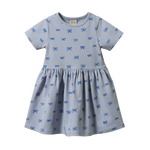SATURDAY DRESS | Ribbons Zen Blue Print-Web-front