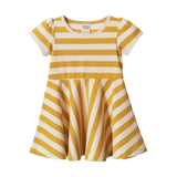 SEASIDE DRESS | Golden Sea Stripe-Web-front