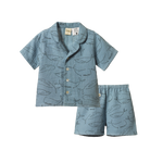 SEREN SET MUSLIN | Blue Whale Print-Web-front