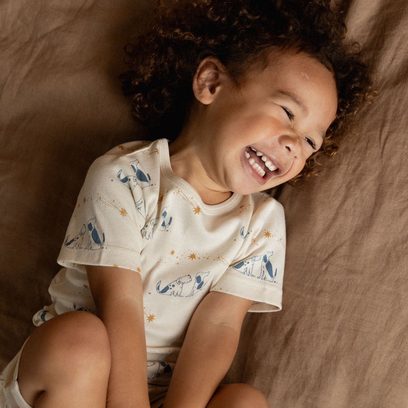 SHORTIE PYJAMA SET | Dog Dream Print-Extra Img - 2