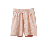 SHORTIE PYJAMA SET | Flora Stamp Rose Dust Print-Web-hover