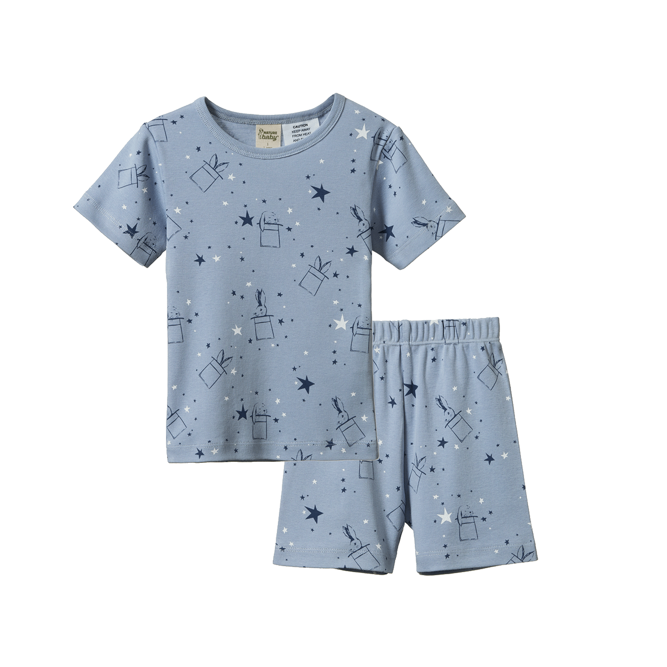 SHORTIE PYJAMA SET | Illusion Bunny Print-Web-front