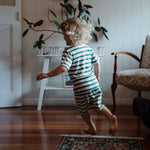 SHORTIE PYJAMA SET | Peppermint Holiday Stripe-Extra Img - 2