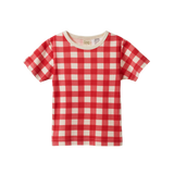SHORTIE PYJAMA SET | Red Crispin Check-Extra Img - 4