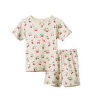 SHORTIE PYJAMA SET | Strawberry Blush Print-Web-front