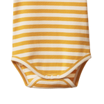 SHORT SLEEVE BODYSUIT | Golden Sea Stripe-Extra Img - 1