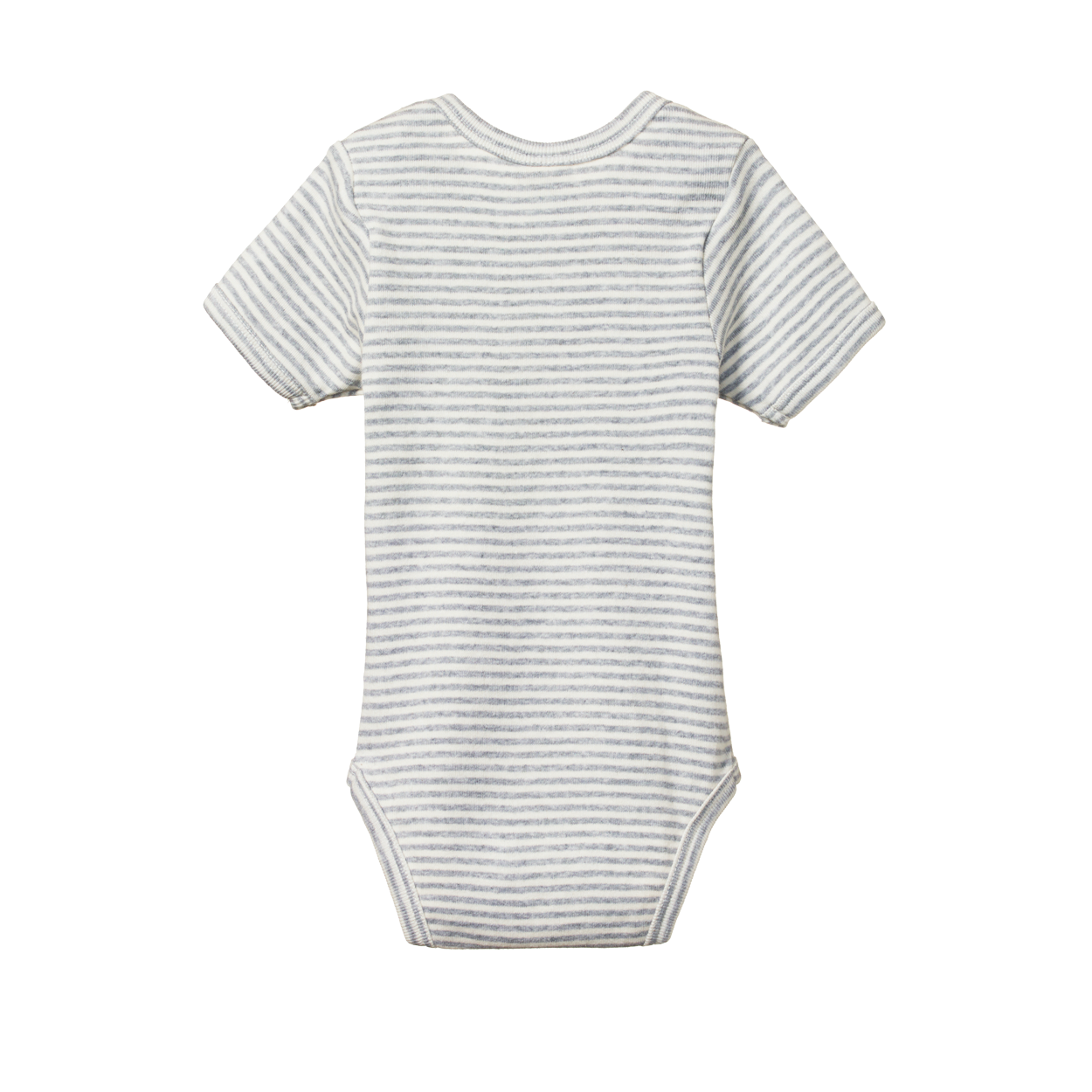 SHORT SLEEVE BODYSUIT | Grey Marl Stripe-Web-hover
