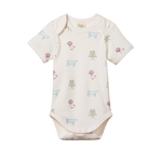 SHORT SLEEVE BODYSUIT | Nature Baby Print-Web-front