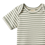 SHORT SLEEVE BODYSUIT | Nettle Sailor Stripe-Web-hover