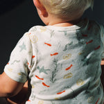 SHORT SLEEVE BODYSUIT | Snorkel Print-Extra Img - 2