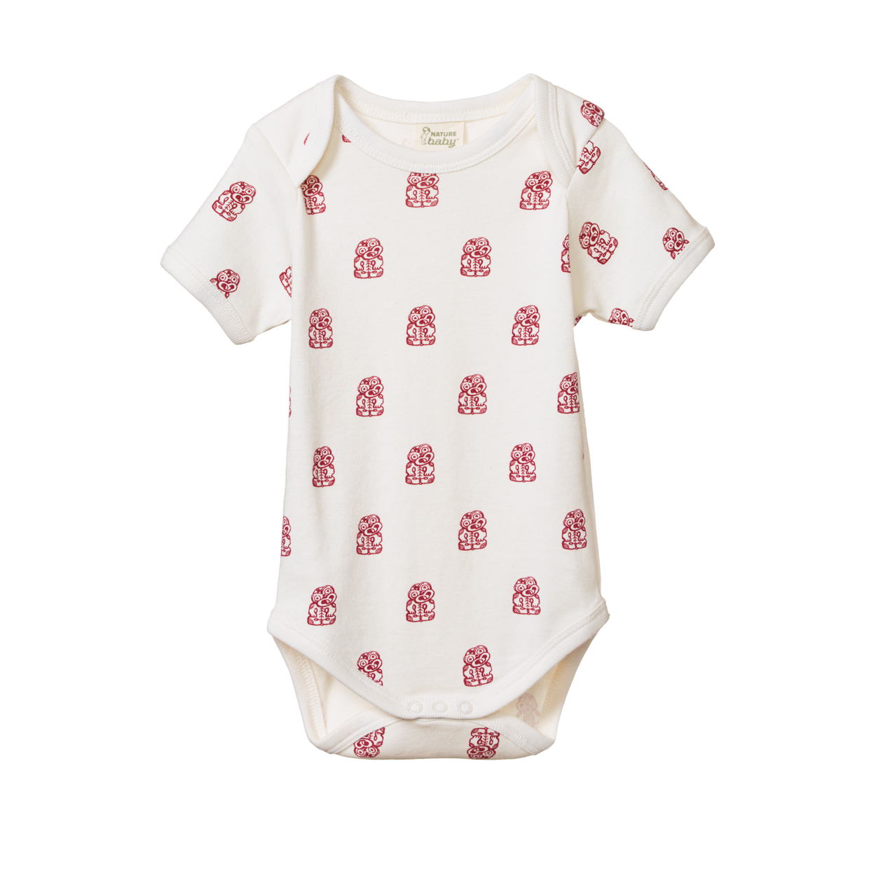 SHORT SLEEVE BODYSUIT | Tiki Print-Web-front