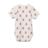 SHORT SLEEVE BODYSUIT | Tiki Print-Web-hover