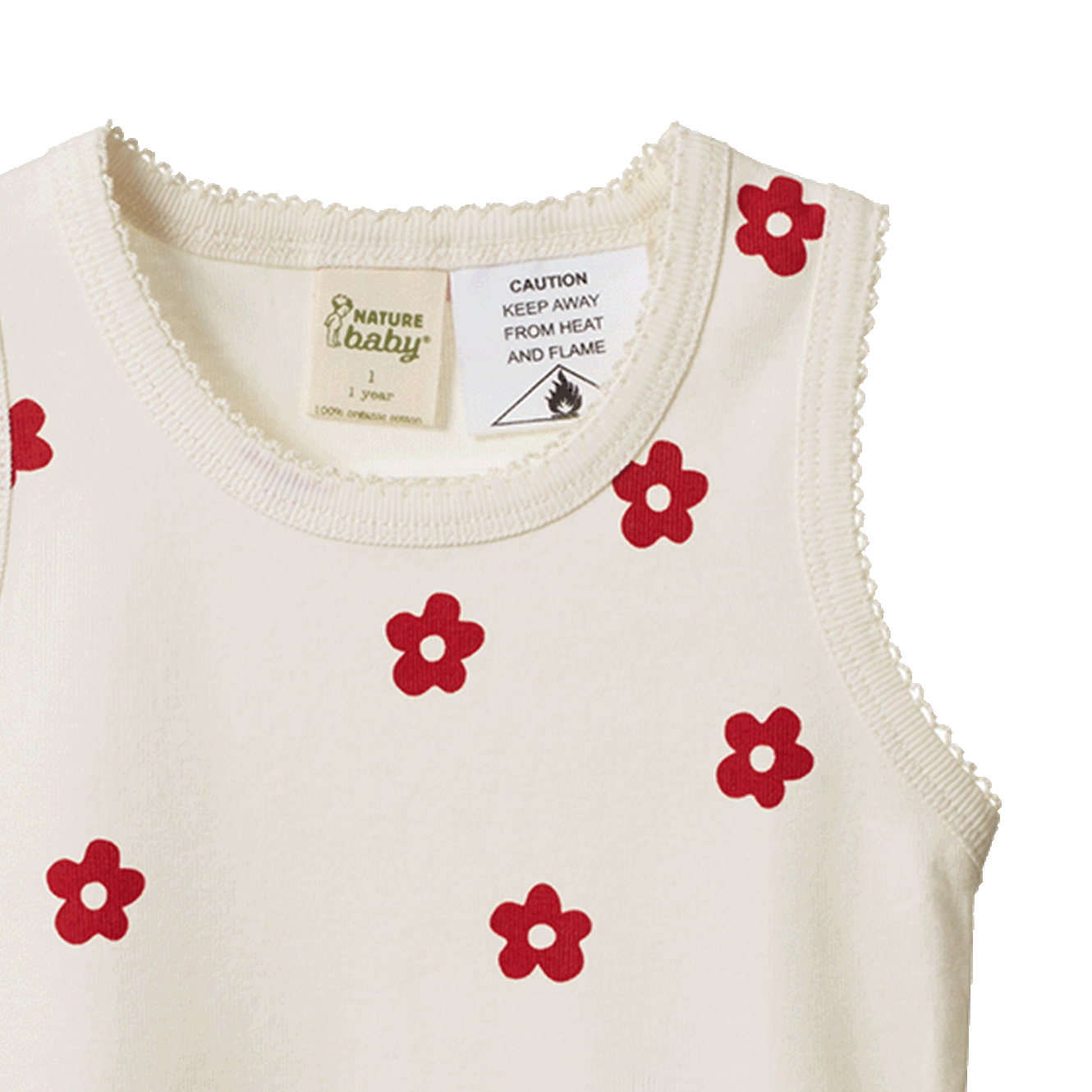 SINGLET PYJAMA SET | Flora Red Print-Extra Img - 1