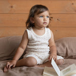 SINGLET PYJAMA SET POINTELLE | Dandelion Print-Web-hover