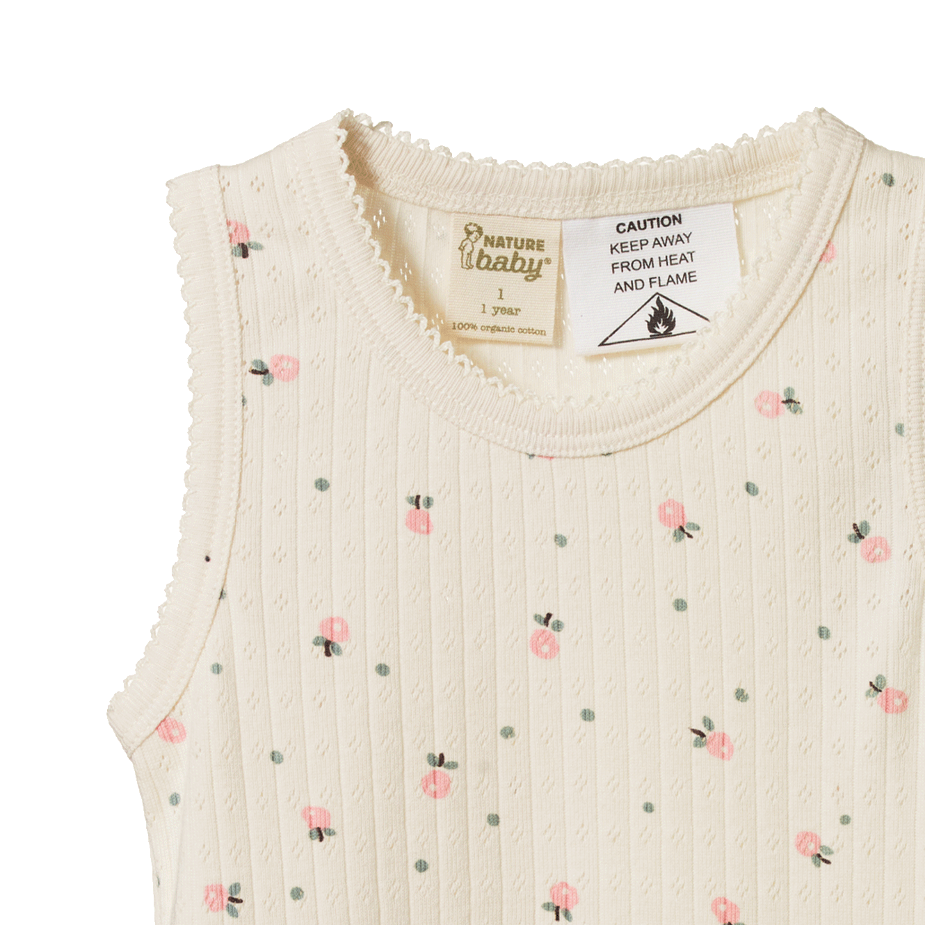 SINGLET PYJAMA SET POINTELLE | Posey Blossom Print-Web-hover