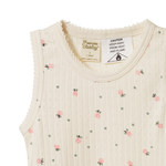 SINGLET PYJAMA SET POINTELLE | Posey Blossom Print-Web-hover