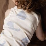 SINGLET PYJAMA SET | Regatta Blue Print-Extra Img - 1