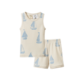 SINGLET PYJAMA SET | Regatta Blue Print-Web-front