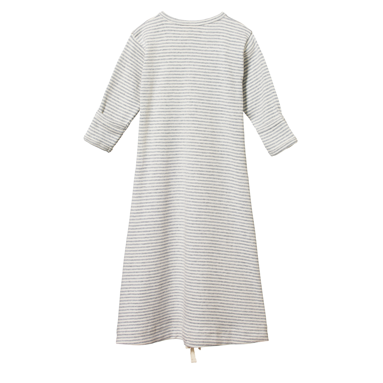 SLEEPING GOWN | Grey Marl Stripe-Web-front