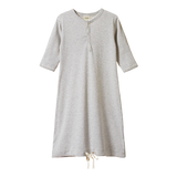 SLEEPING GOWN | Grey Marl Stripe-Web-hover