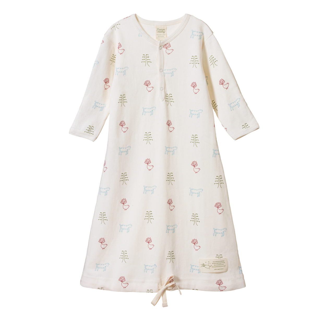SLEEPING GOWN | Nature Baby Print-Web-front