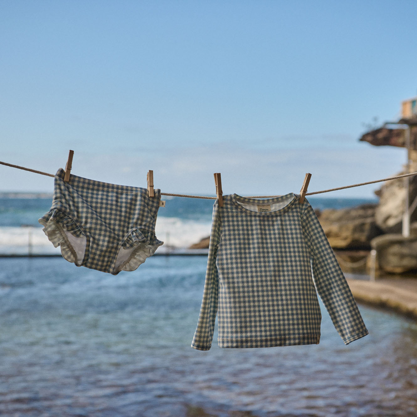 SPLASH TOP | Blue Gingham-Extra Img - 2