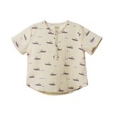 SS CARAVAN SHIRT MUSLIN | Row Boats Print-Web-front
