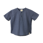 SS CARAVAN SHIRT MUSLIN | Vintage Indigo-Web-front