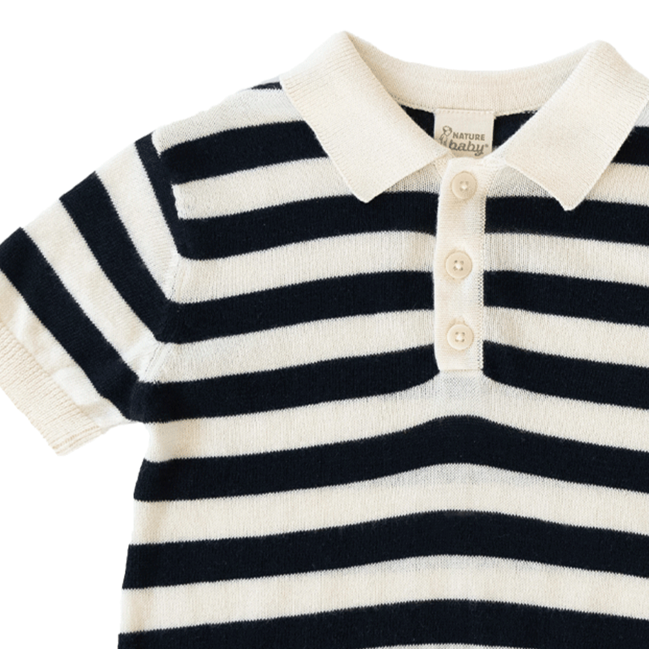 STEVIE POLO | Navy Bold Stripe-Extra Img - 1