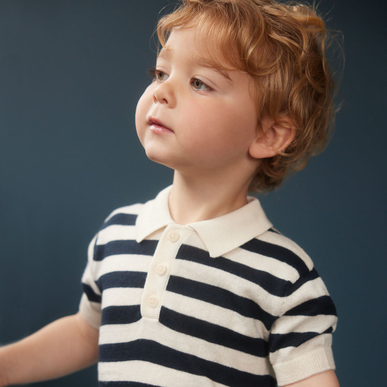 STEVIE POLO | Navy Bold Stripe-Web-hover