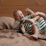 SUMMER SLEEPY SUIT | Peppermint Holiday Stripe-Extra Img - 2