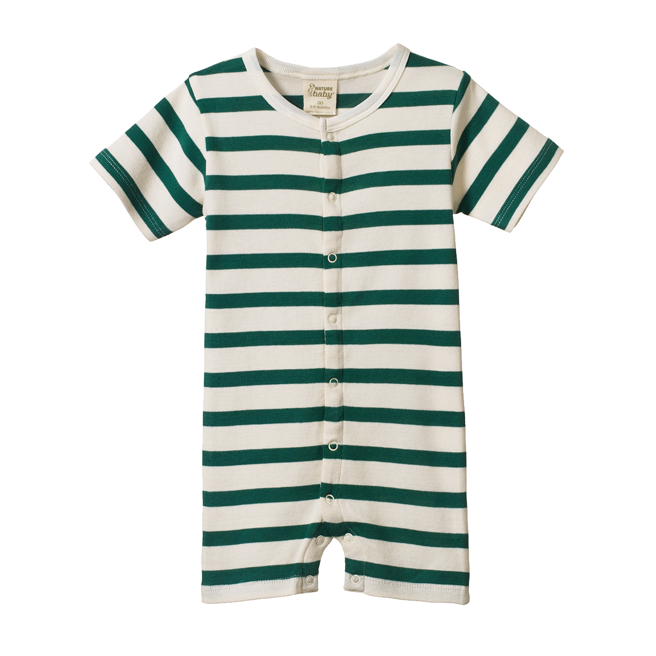 SUMMER SLEEPY SUIT | Peppermint Holiday Stripe-Web-front