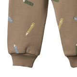 SUNDAY TRACK PANTS | Pencil Print-Extra Img - 3