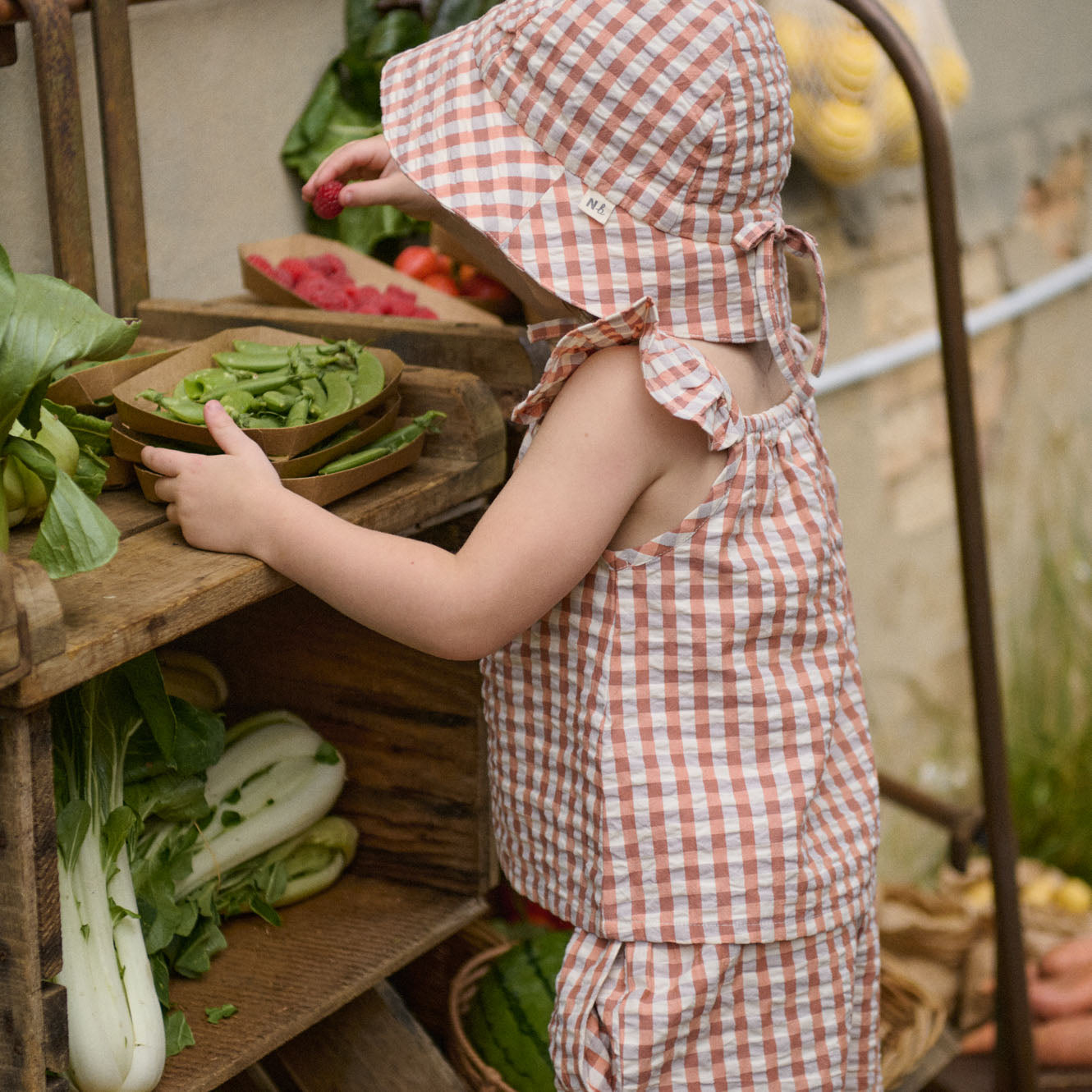 SUNHAT | Dandelion Gingham-Web-hover