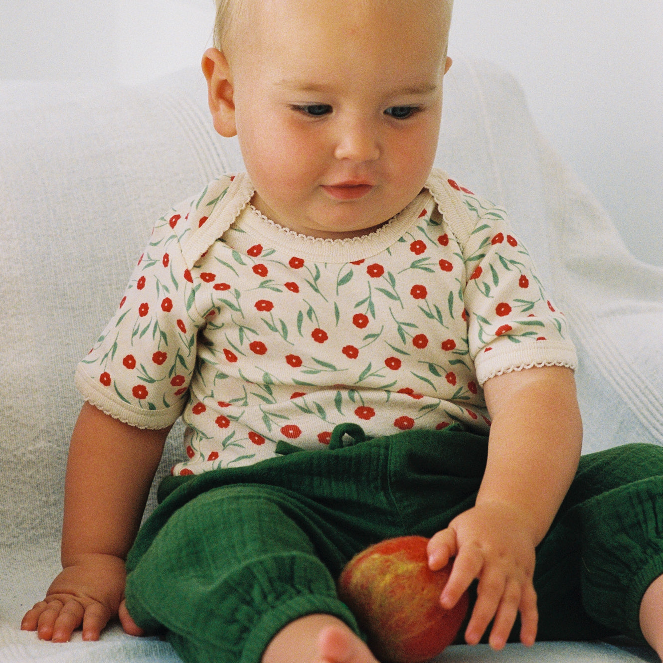 SUNNY PANTS MUSLIN | Fir Green-Web-hover