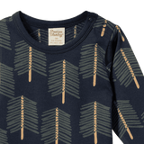 STRETCH JERSEY L/S BODYSUIT | Bramblewood Print-Extra Img - 4