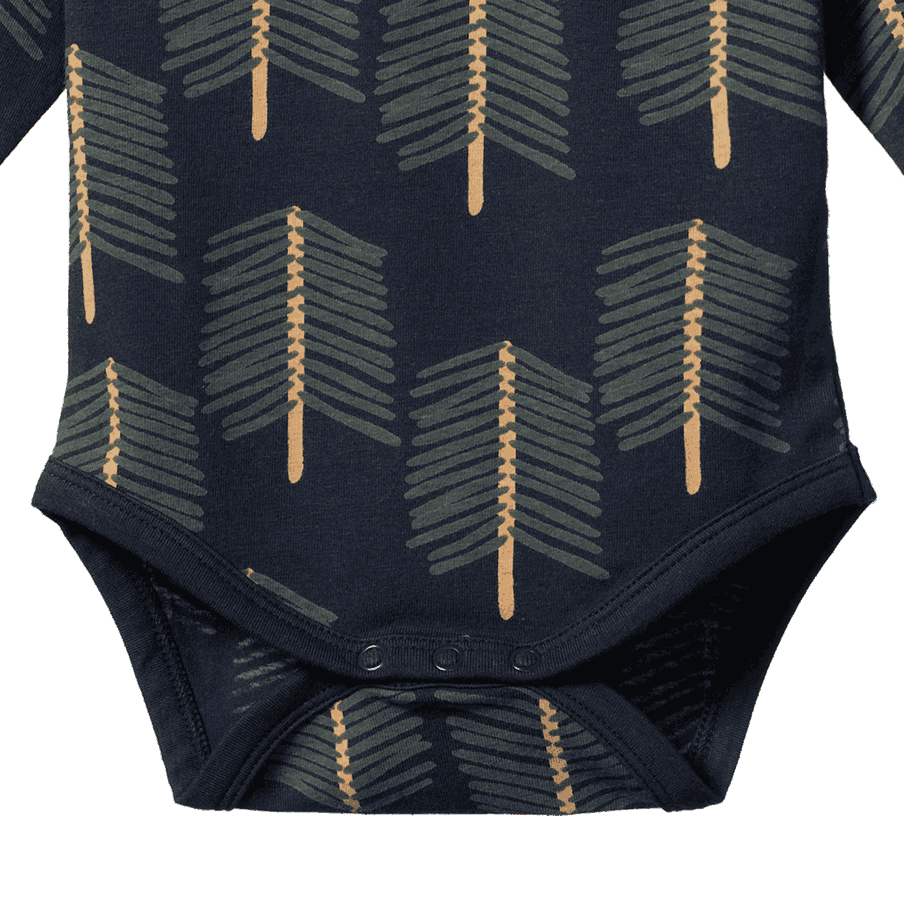 STRETCH JERSEY L/S BODYSUIT | Bramblewood Print-Extra Img - 5