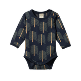 STRETCH JERSEY L/S BODYSUIT | Bramblewood Print-Web-front