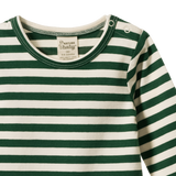 STRETCH JERSEY L/S BODYSUIT | Eden Sea Stripe-Extra Img - 1