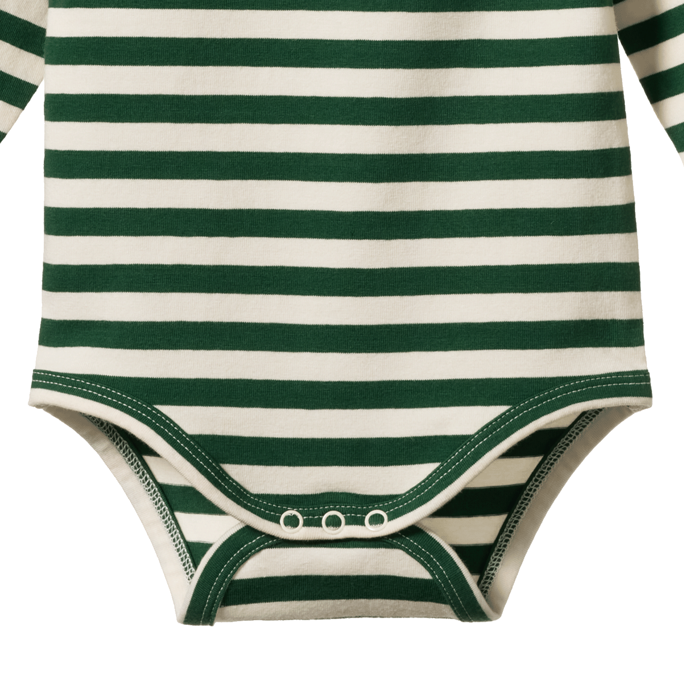 STRETCH JERSEY L/S BODYSUIT | Eden Sea Stripe-Extra Img - 2
