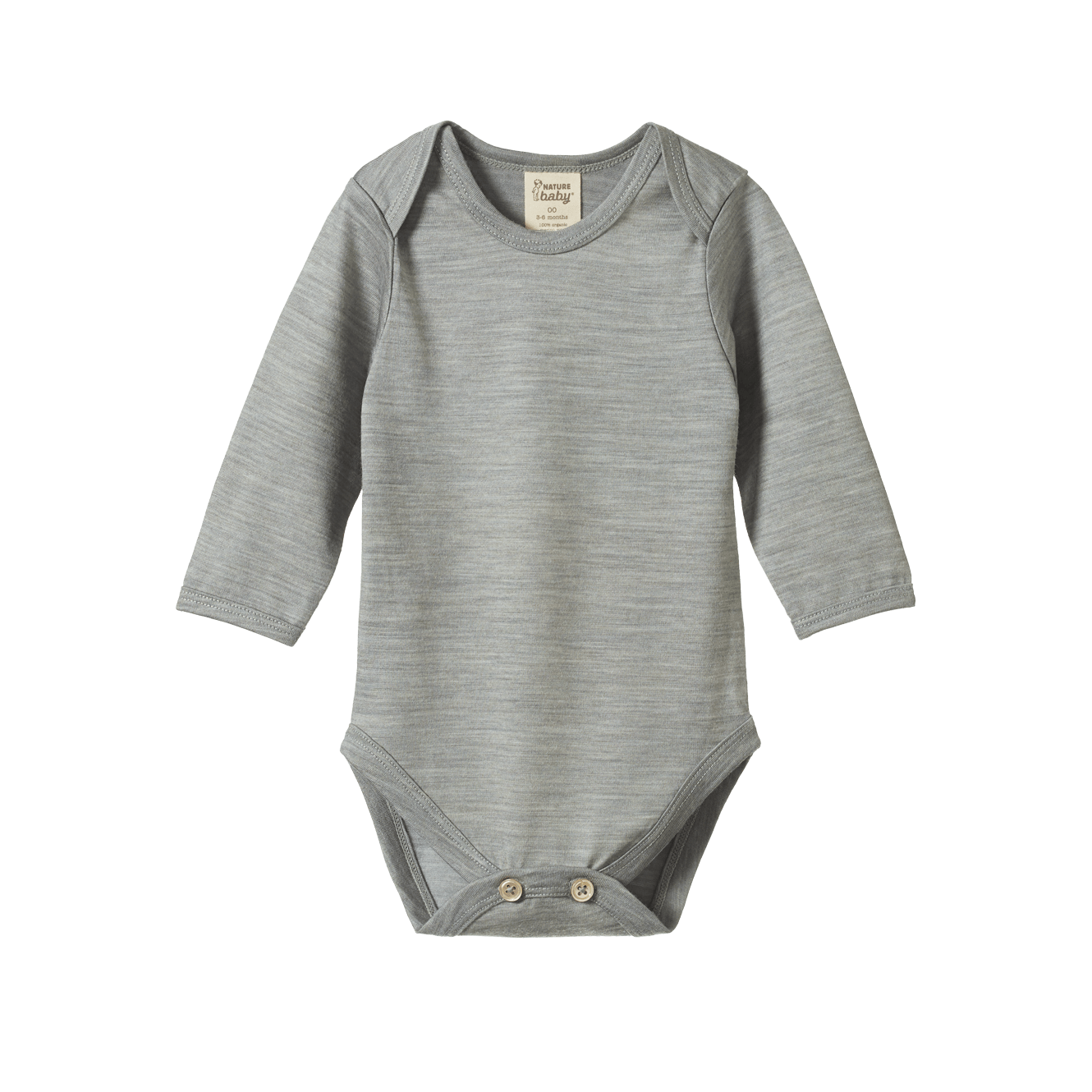 MER ESS L/S BODYSUIT | Grey Marl-Web-front