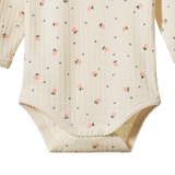 L/S BODYSUIT POINTELLE | Posey Blossom Print-Extra Img - 1