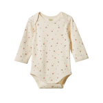 L/S BODYSUIT POINTELLE | Posey Blossom Print-Web-front