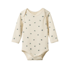 L/S BODYSUIT POINTELLE | Winter Berry Print-Web-front