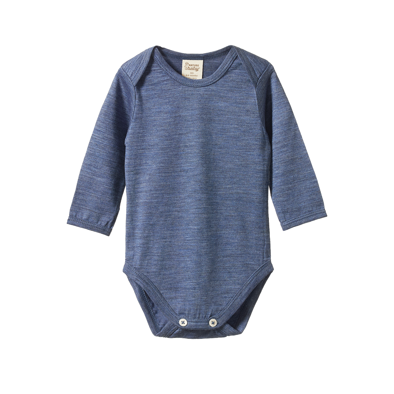 MER ESS L/S BODYSUIT | Vintage Indigo Marl-Web-front