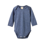 MER ESS L/S BODYSUIT | Vintage Indigo Marl-Web-front